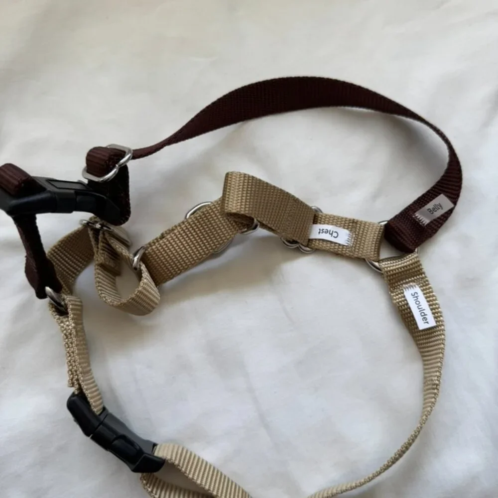 NWT PetSafe Easy Walk No-Pull Dog Harness, Size Medium, Fawn/Brown Color